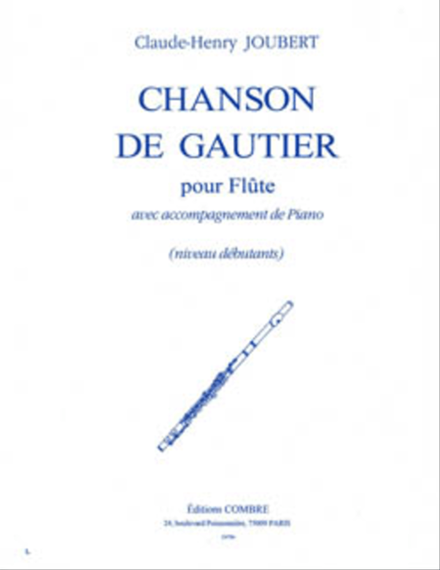 Chanson de Gautier Flute Solo scores gallery preview page 1