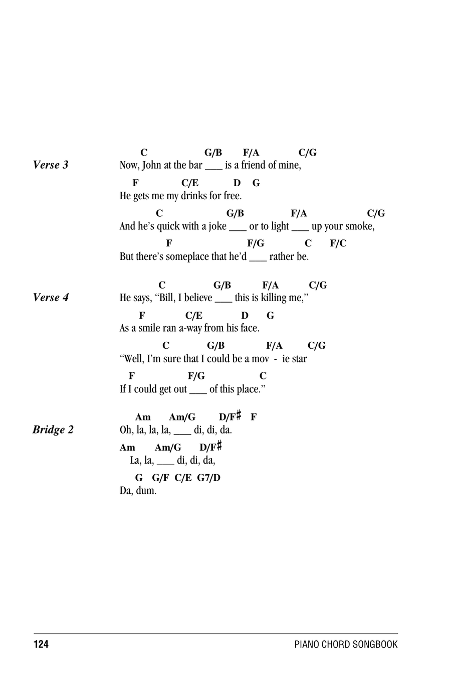 Piano Man Piano scores gallery preview page 3