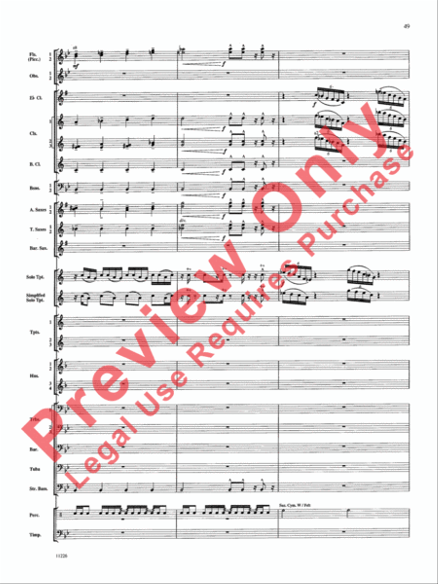 American Jazz Suite American Jazz Suite Concert Band scores gallery preview page 50