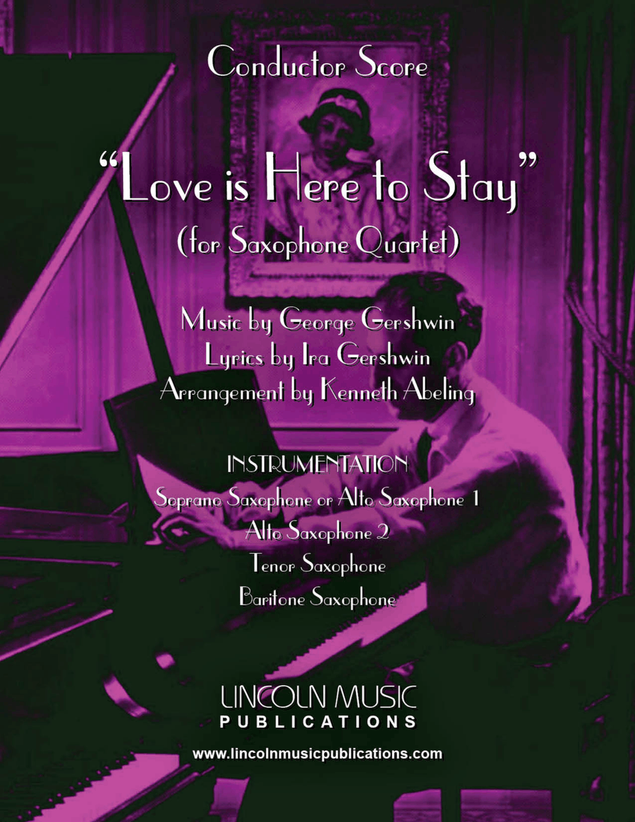 Love Is Here To Stay Saxophone Quartet scores gallery preview page 1