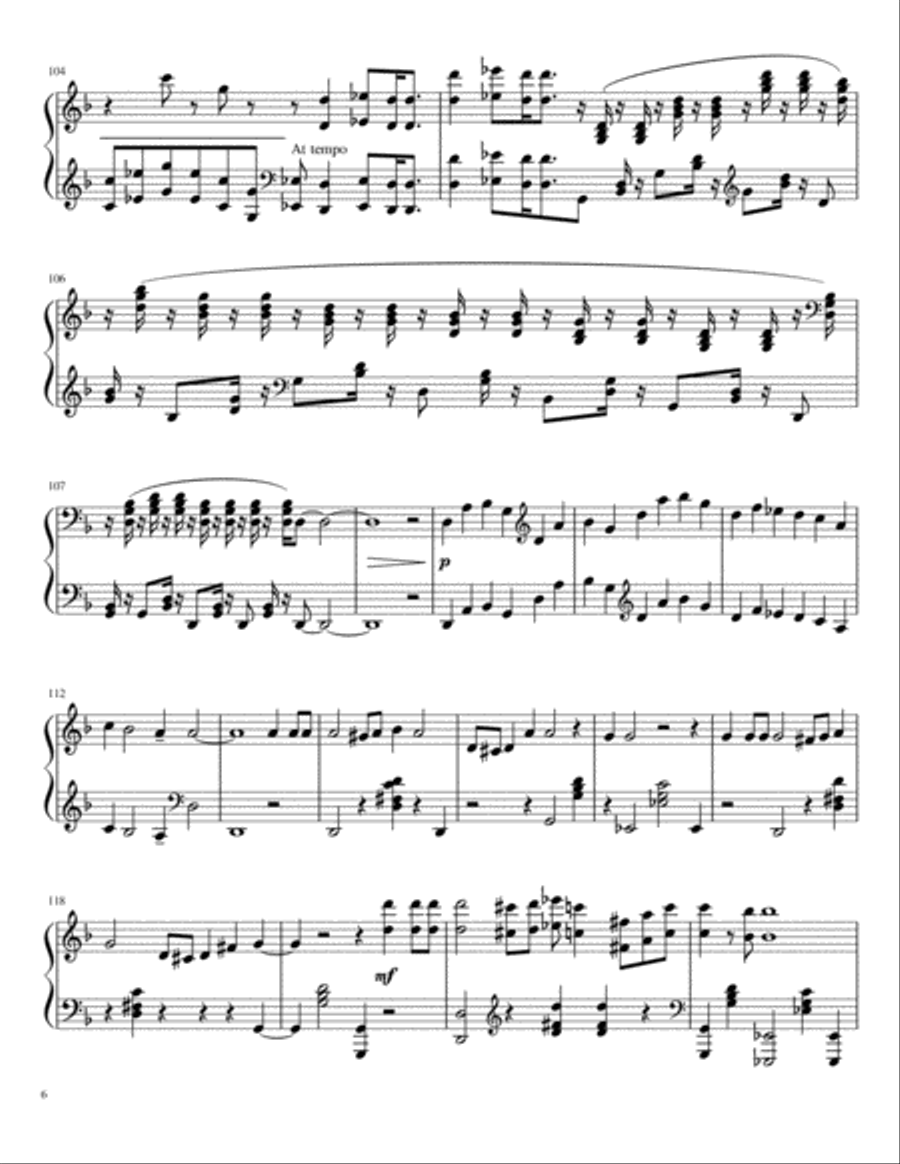 Ballade No. 1 Piano Solo scores gallery preview page 6