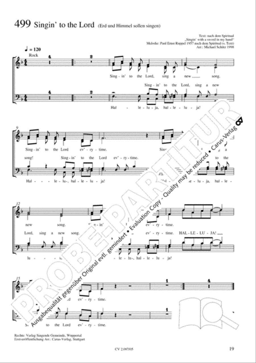 Pop-Chorbuch zum EG: Morning has broken Choir scores gallery preview page 20