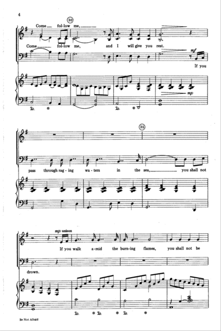 Be Not Afraid Be Not Afraid 4-Part scores gallery preview page 4