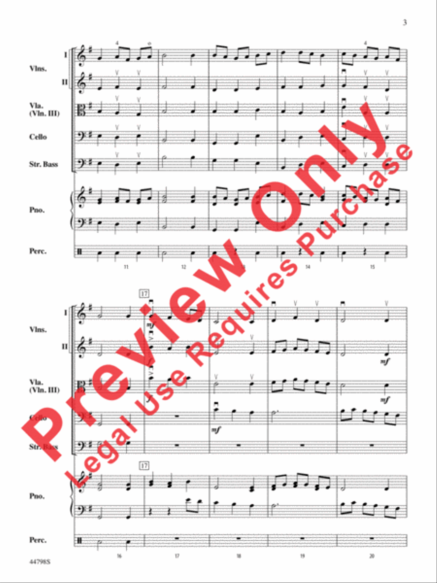 French Dance French Dance String Orchestra scores gallery preview page 12