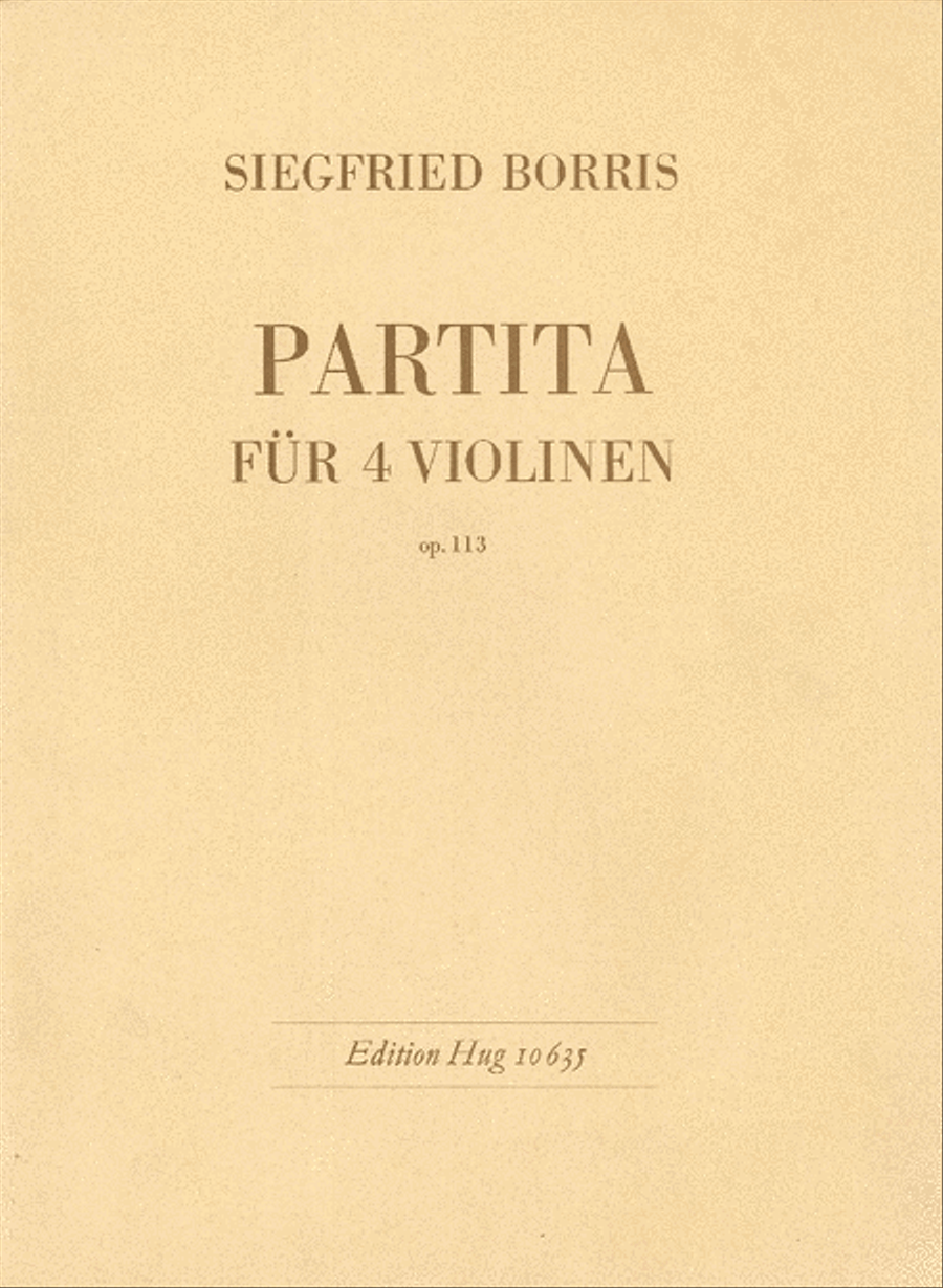 Partita fur 4 Violinen Violin scores gallery preview page 1