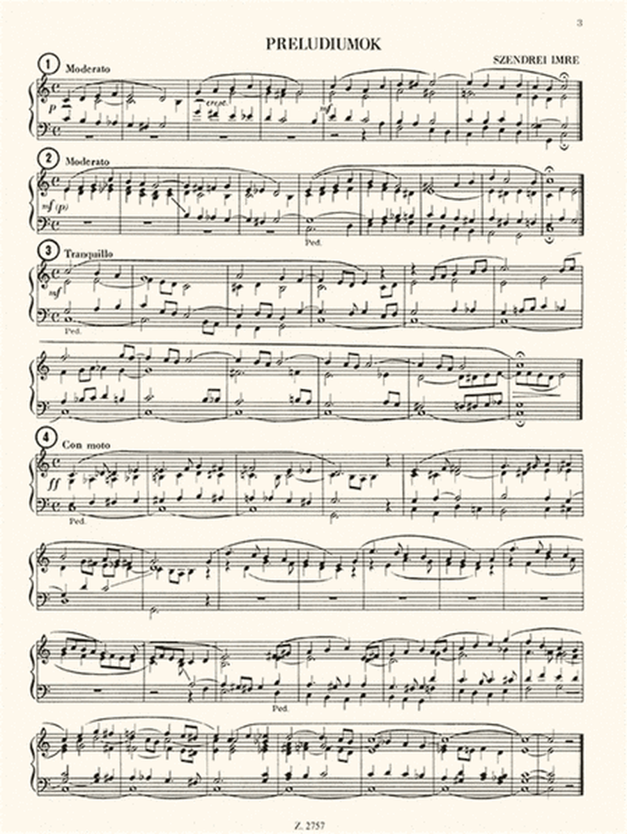 Orgelmusik+C3687 III Präludien Für Orgel Oder Har