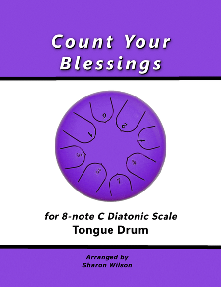 Count Your Blessings (for 8-note C major diatonic scale Tongue Drum) image number null