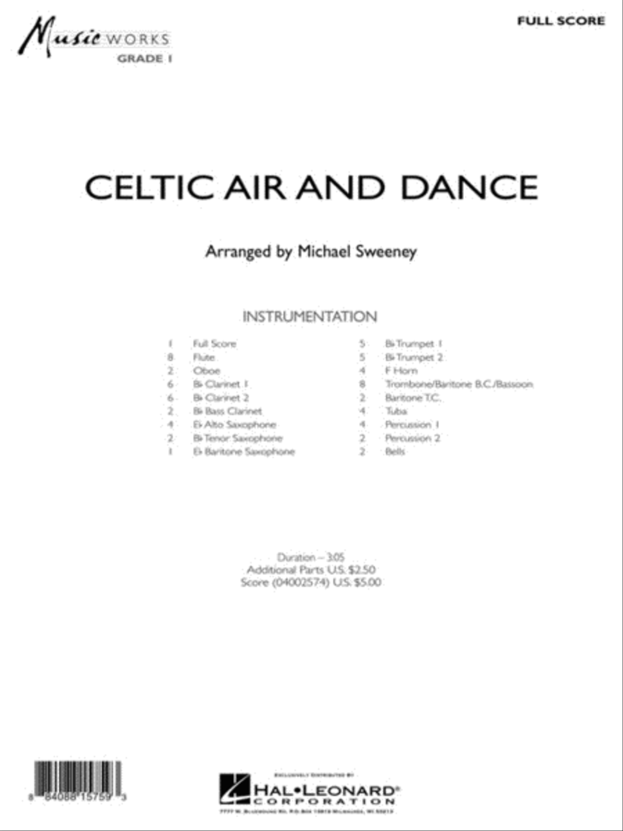 Celtic Air and Dance Concert Band scores gallery preview page 2