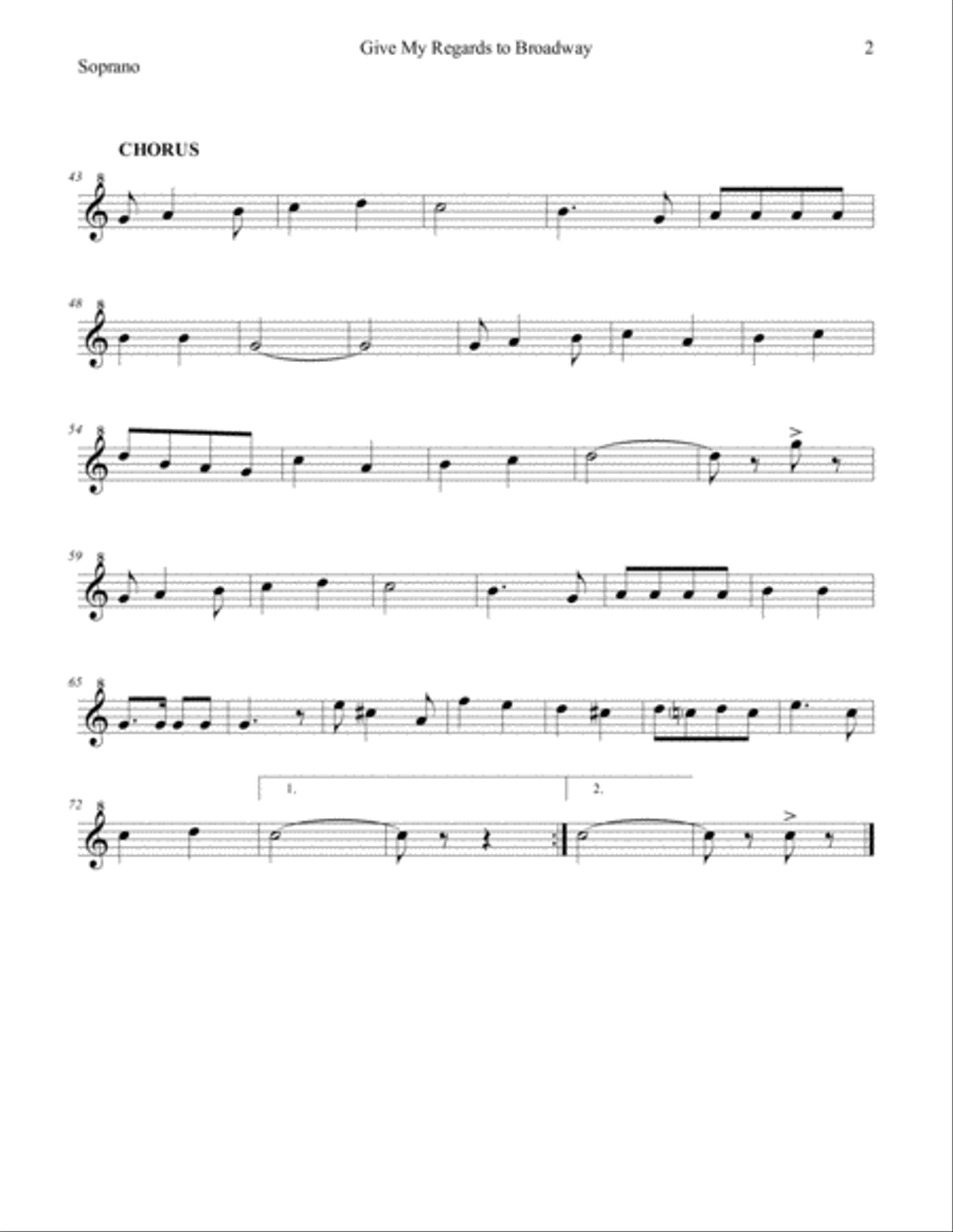 Give My Regards to Broadway for Recorder Trio Give My Regards to Broadway for Recorder Trio Recorder scores gallery preview page 6