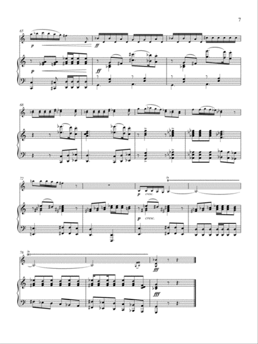Sonata for Violin and Piano Violin Solo scores gallery preview page 5