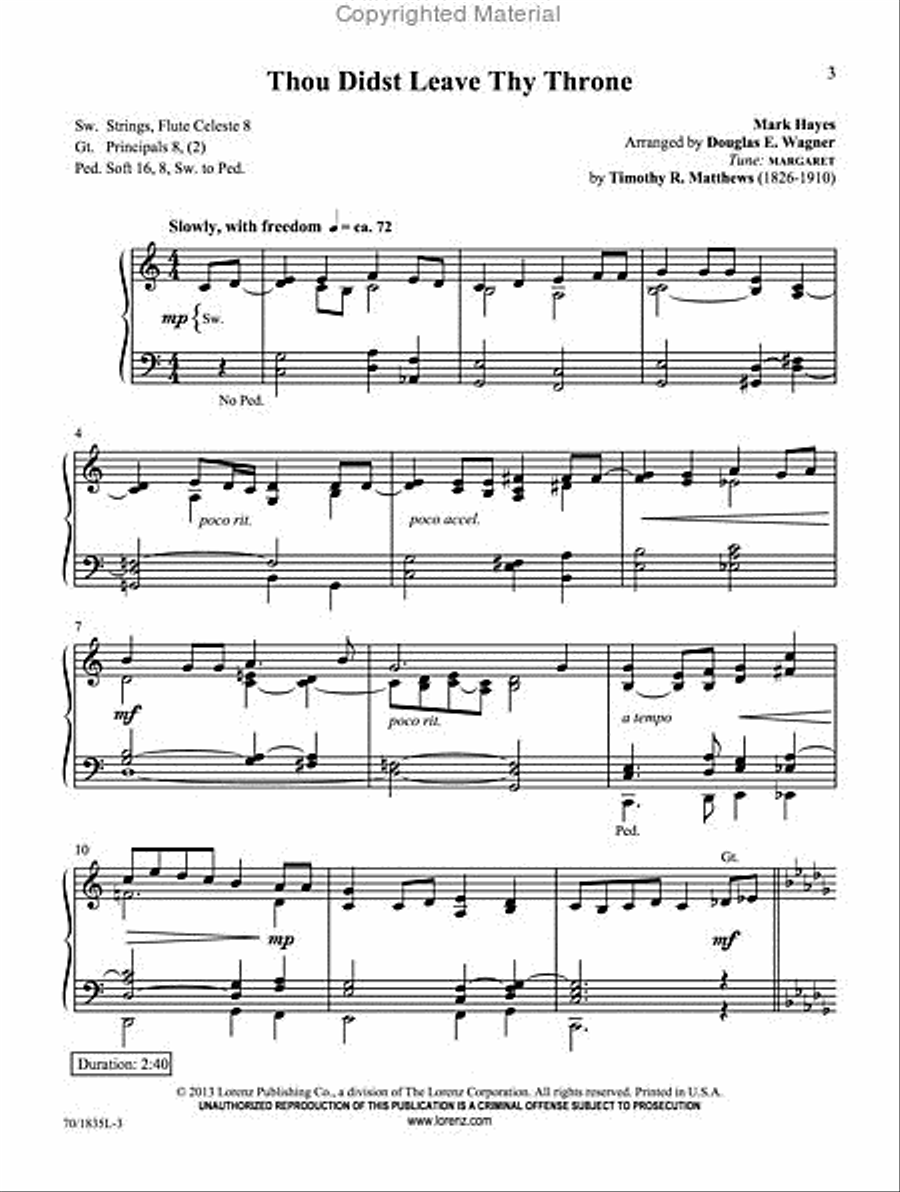 Mark Hayes: Carols for Organ Organ Solo scores gallery preview page 2