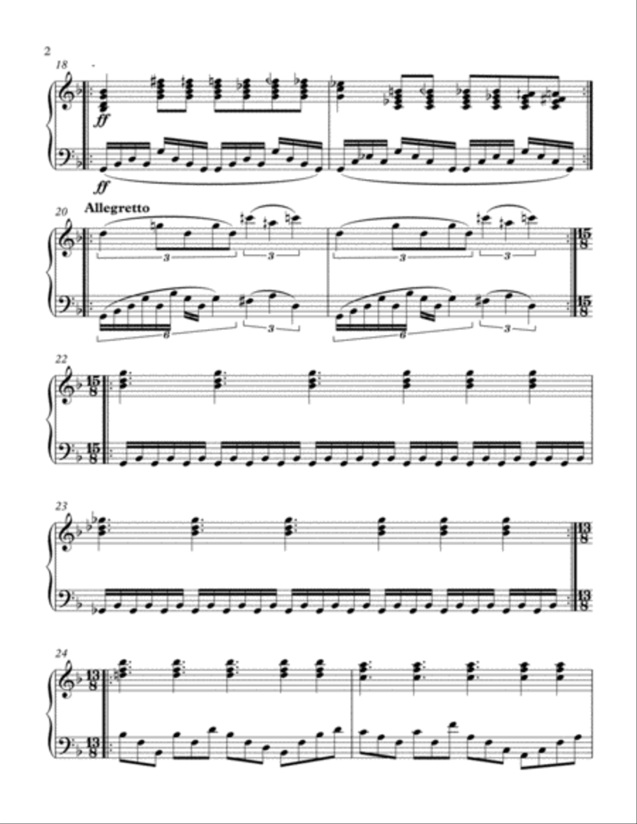 The Staggering Drunkard Piano scores gallery preview page 2