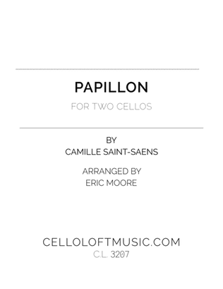 Book cover for Papillon for Two Cellos