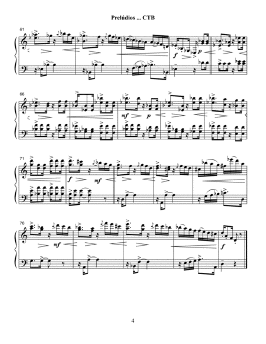 Prelúdios ... Comidas Típicas Brasileiras (2005) for solo marimba Marimba scores gallery preview page 6