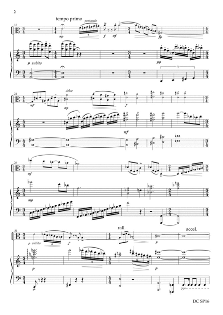 Sonatina for viola and piano Piano scores gallery preview page 2