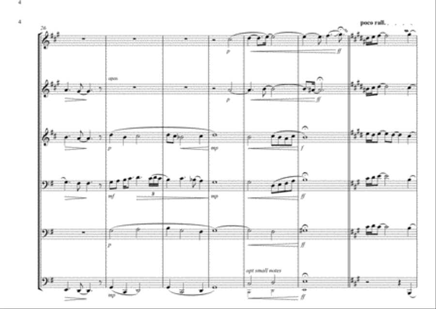 Fanfare of The New Land! Fanfare of The New Land! Brass Ensemble scores gallery preview page 4
