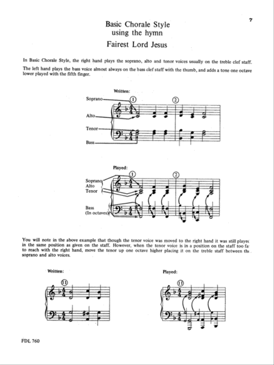 How To Play Hymns & Gospel Songs In Evangelistic Style Piano, Vocal, Guitar scores gallery preview page 3
