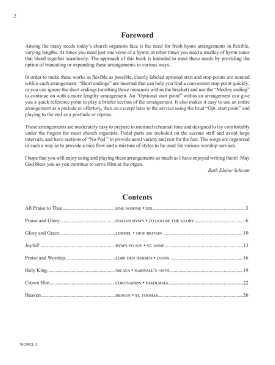 Prayludes of Praise Prayludes of Praise Organ Solo scores gallery preview page 2