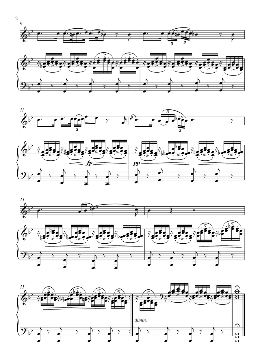 Franz Schubert - Ave Maria (Violin Solo) - Bb Key Violin Solo scores gallery preview page 2