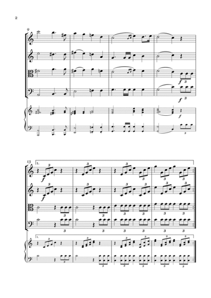 Wedding March - For String Quartet and piano image number null