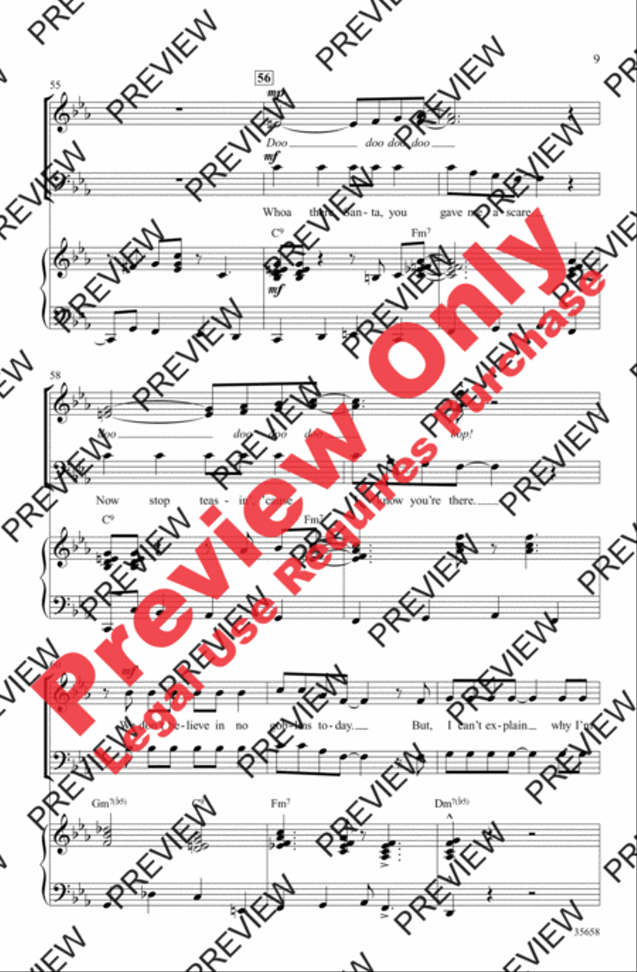 'Zat You, Santa Claus? 4-Part scores gallery preview page 9
