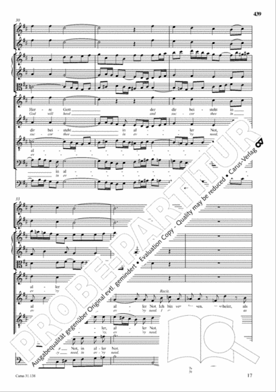 The Complete Sacred Vocal Works (Das geistliche Vokalwerk) Voice scores gallery preview page 440
