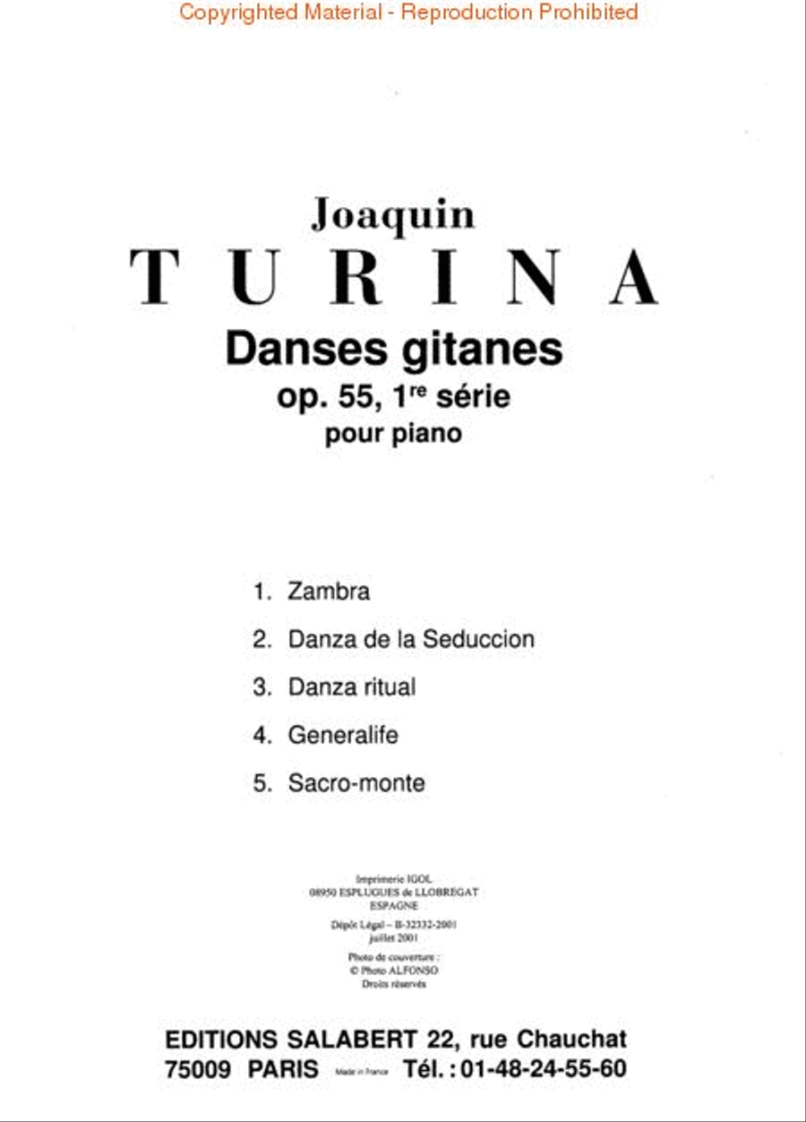 Danses Gitanes, Op. 55 – Volume 1