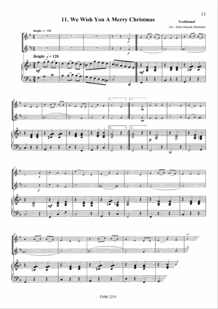 Easy Christmas Duos Woodwind Ensemble scores gallery preview page 6
