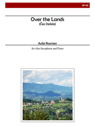 Book cover for Over the Lands for Alto Saxophone and Piano