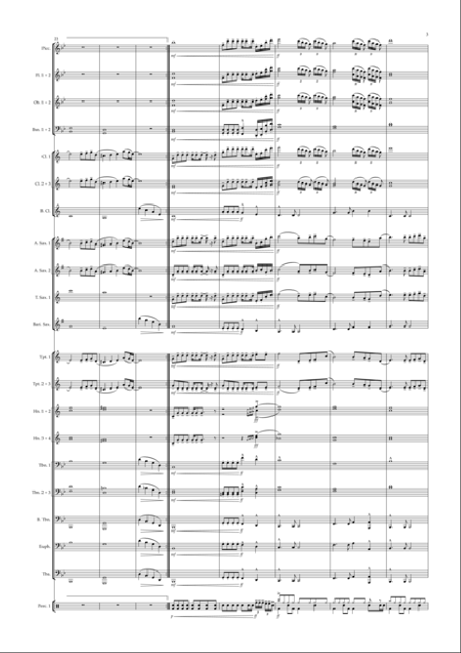 Kill Bill Kill Bill Concert Band scores gallery preview page 3