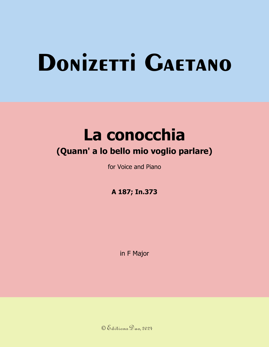 La conocchia, by Donizetti, in F Major