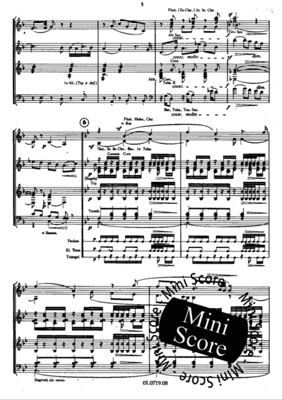 Le Carnaval Romain Concert Band scores gallery preview page 8
