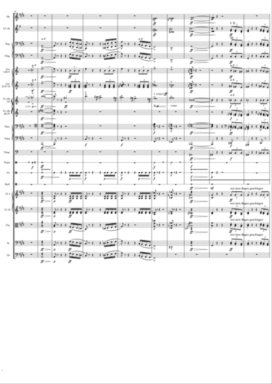 Symphony No. 5 (1st Movement) Full Orchestra scores gallery preview page 2