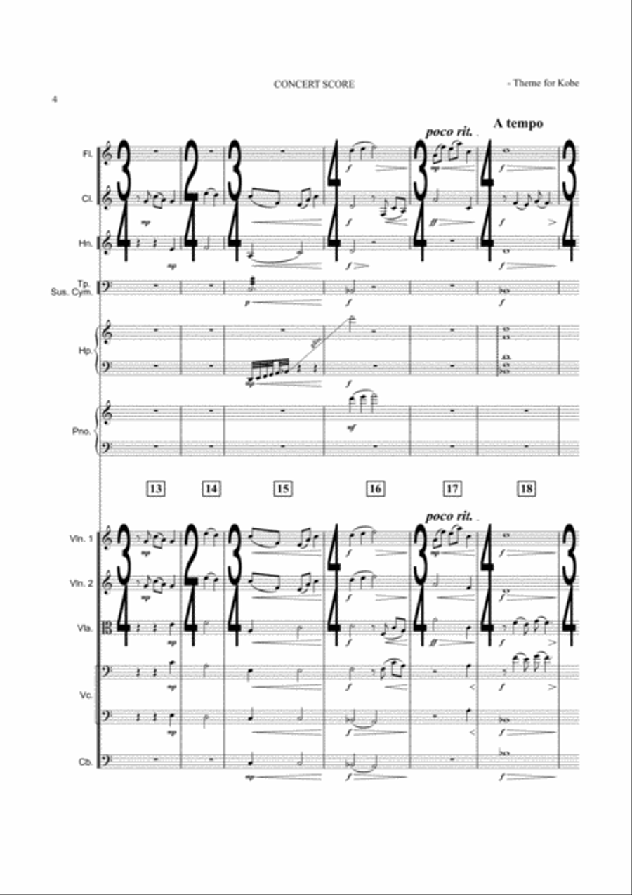 Theme for Kobe Chamber Orchestra scores gallery preview page 4