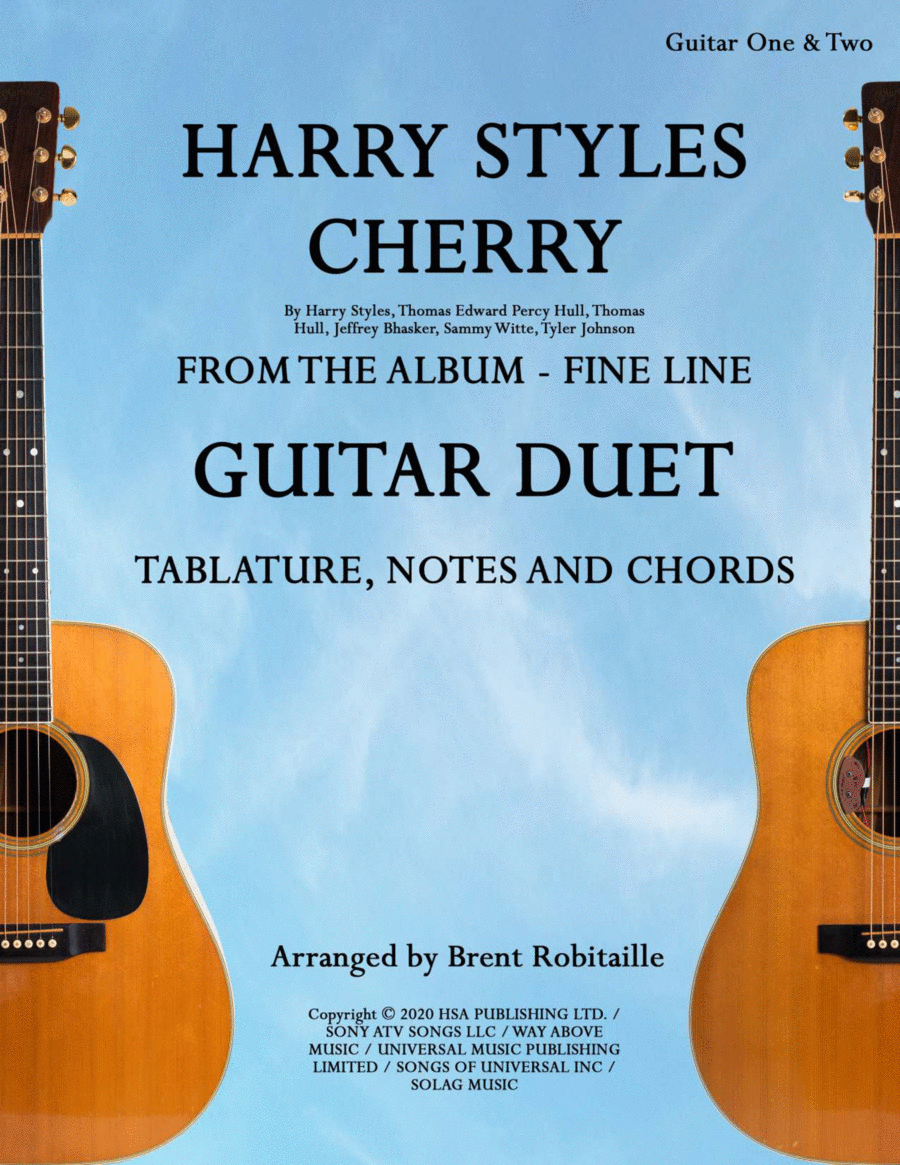 Cherry Electric Guitar scores gallery preview page 1
