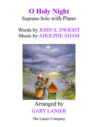 Book cover for O HOLY NIGHT (Soprano Solo with Piano - Score & Soprano Part included)