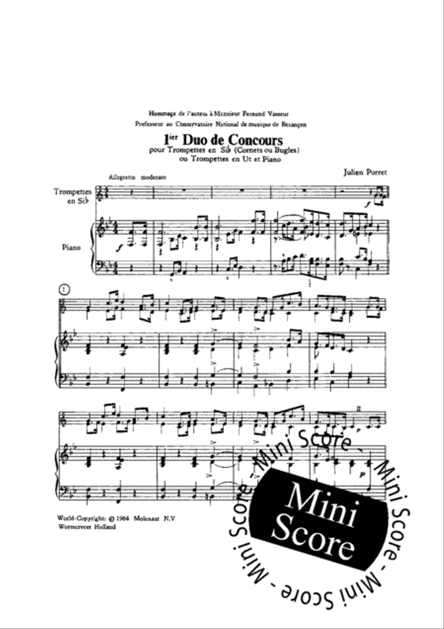 1e Duo de Concours Brass Duet scores gallery preview page 3