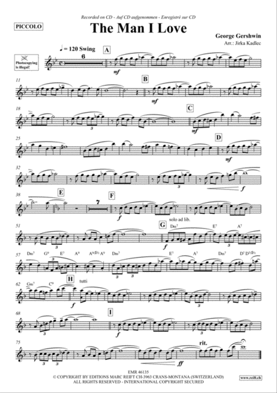 The Man I Love Piccolo scores gallery preview page 2