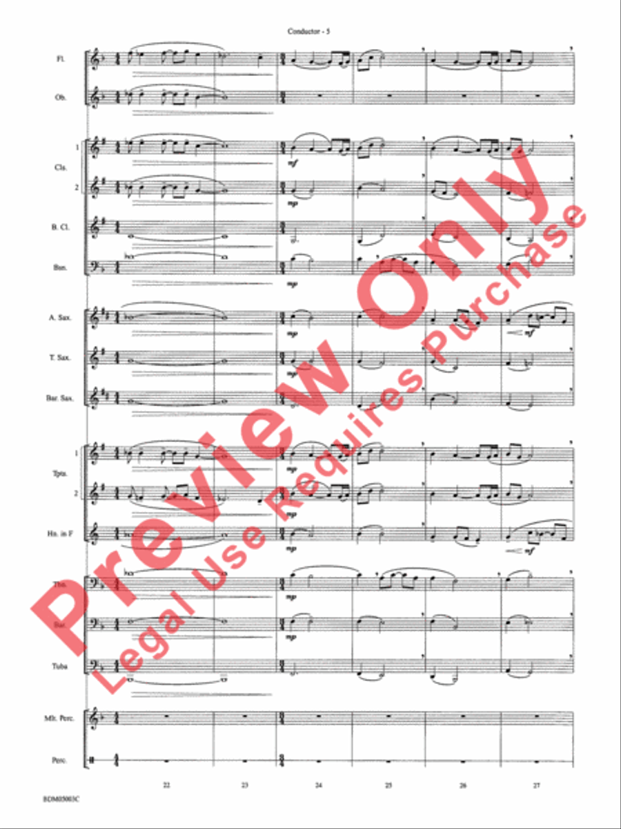 Contemplation Contemplation Concert Band scores gallery preview page 7