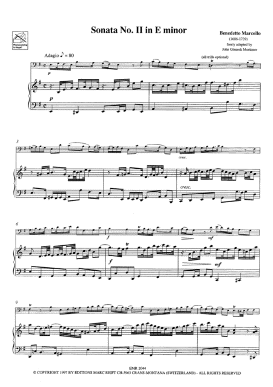 Sonata No. 2 in E minor Euphonium scores gallery preview page 3