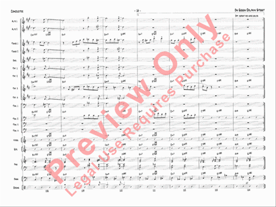On Green Dolphin Street Jazz Ensemble scores gallery preview page 19