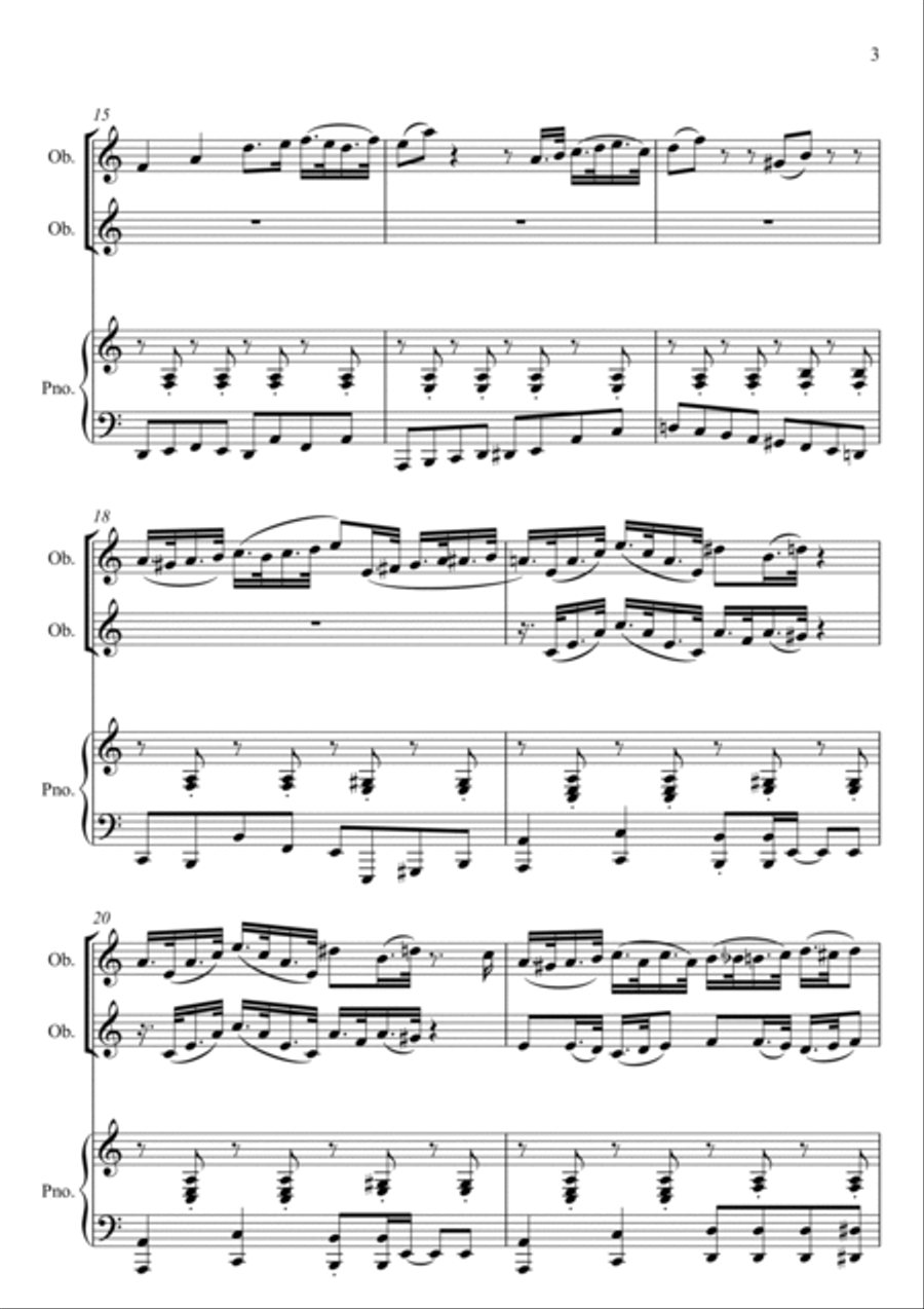 Jazz in Paris Woodwind Duet scores gallery preview page 3