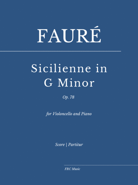 Sicilienne in G Minor, op. 78 (for Violoncello and Piano) image number null