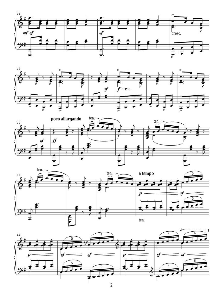 Gopak (from Sorotchinsky Fair) Piano Solo scores gallery preview page 2