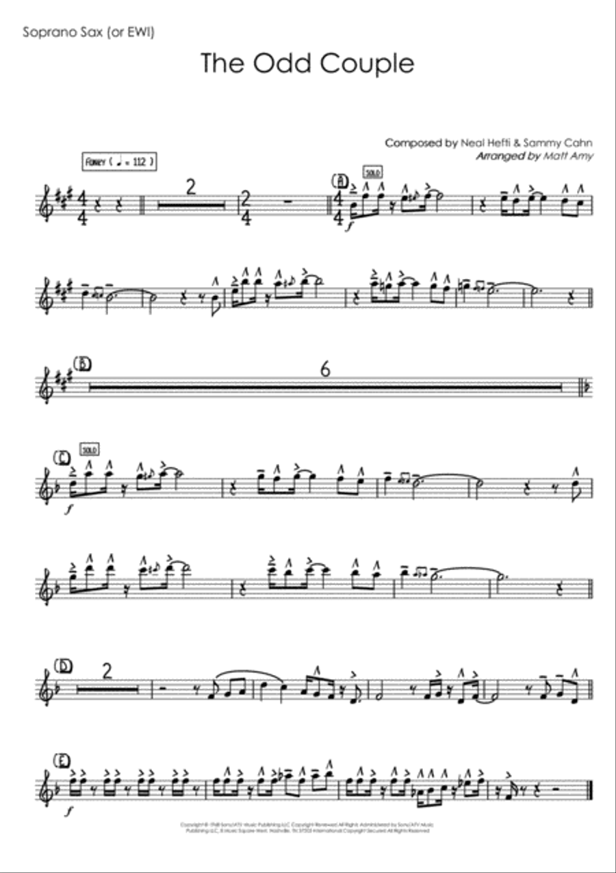 The Odd Couple Jazz Ensemble scores gallery preview page 5