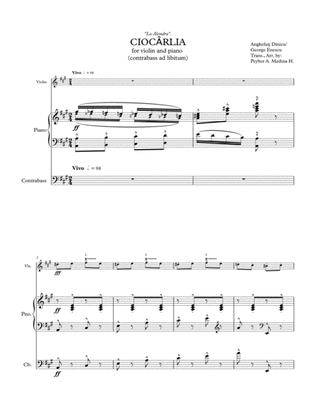 CIOCÂRLIA (La Alondra / The Skylark) Violin, Piano & Contrabass.