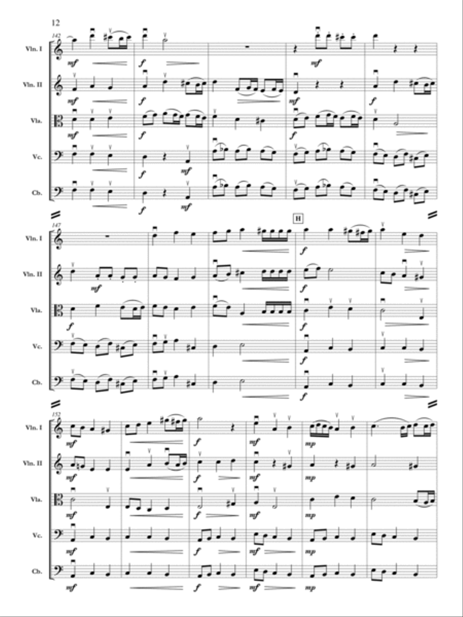 The Bells of St. Genevieve Orchestra scores gallery preview page 13