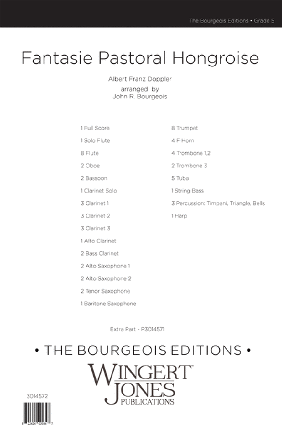 Fantasie Pastoral Hongroise (Score) Concert Band scores gallery preview page 1