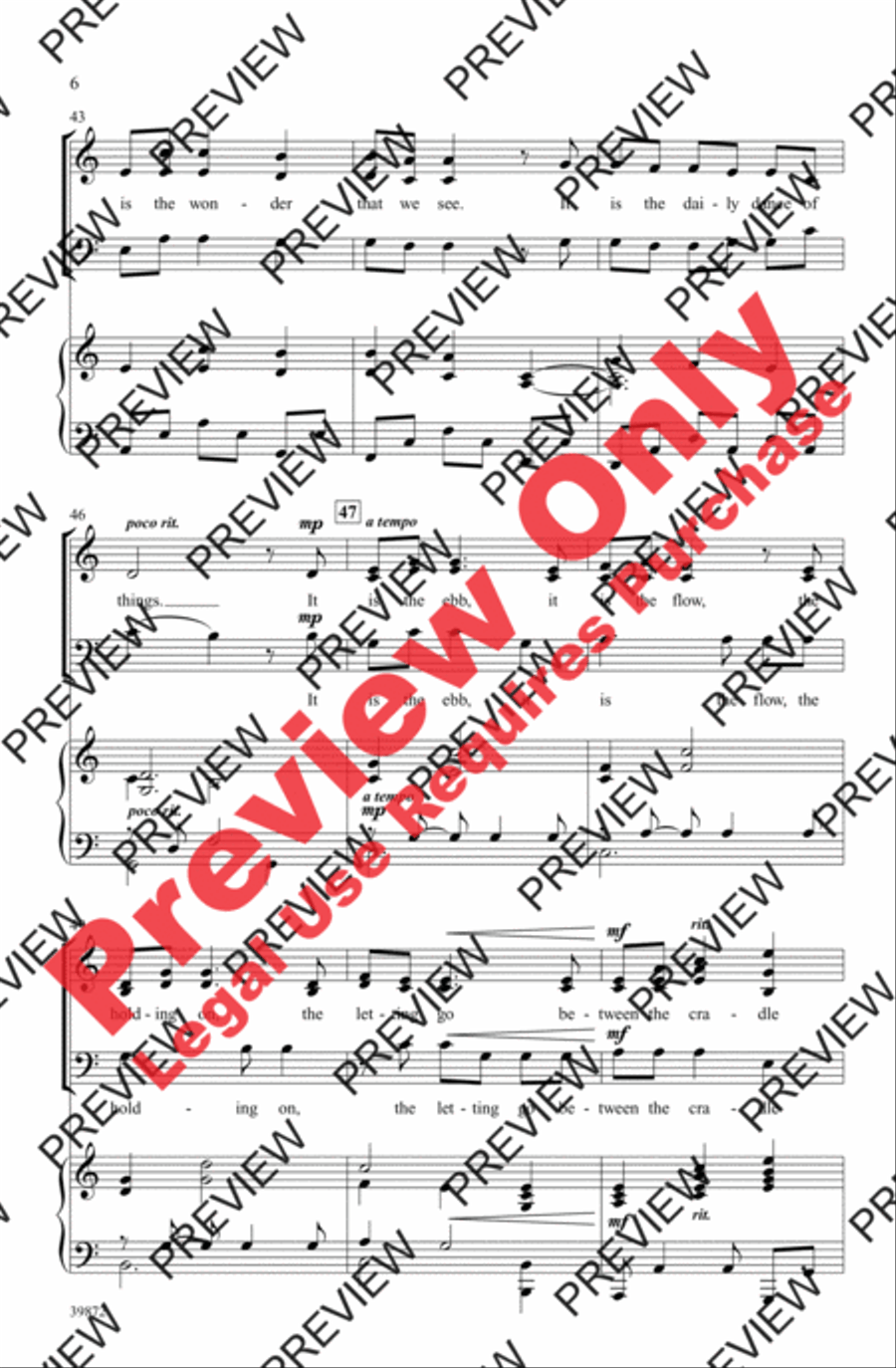 What Is Life? 3-Part scores gallery preview page 6