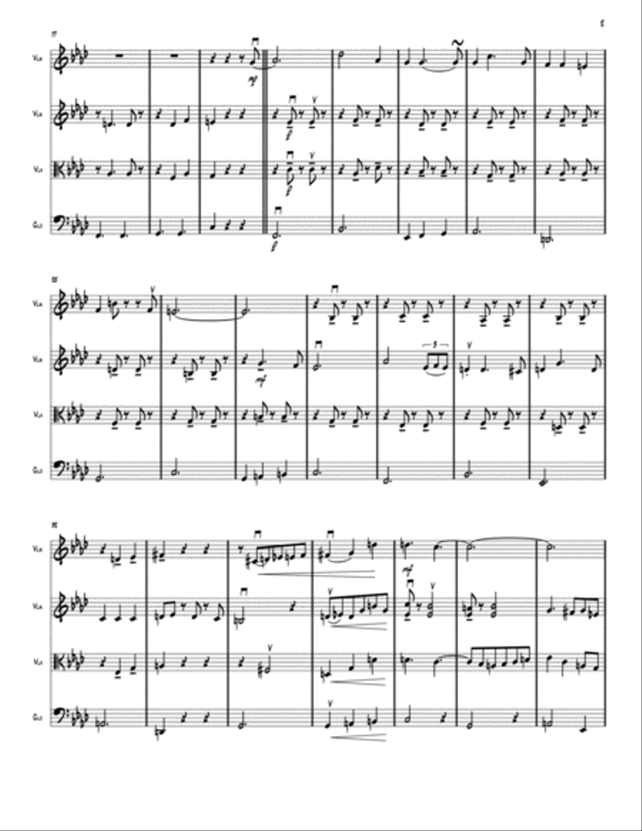 All The Things You Are String Quartet scores gallery preview page 2